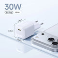 Baseus GaN Mini 30W — מטען קיר קומפקטי | USB-C PD · Quick Charge