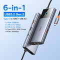 Baseus Dock Pro — תחנת עגינה USB-C עד 13-in-1 | HDMI 8K · PD 100W · RJ45
