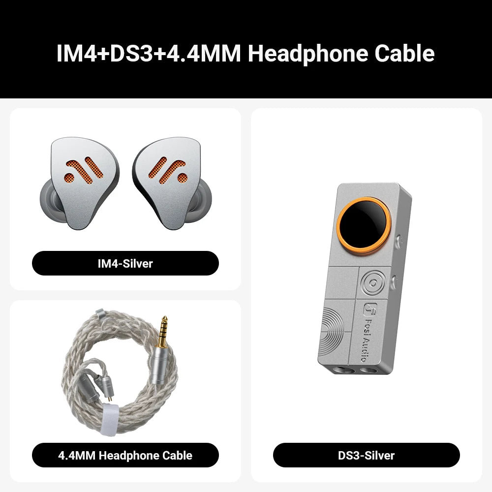 Fosi Audio IM4 — אוזניות In-Ear אודיופיליות | Open-Back · דרייבר דינמי