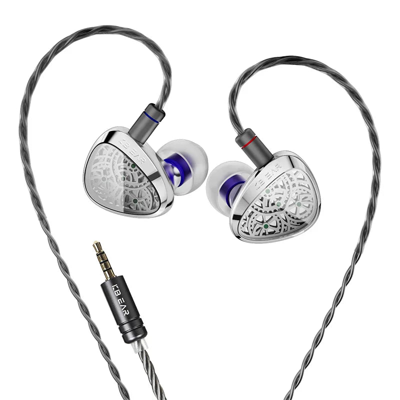 KBEAR Tourbillon TB-X — אוזניות גיימינג In-Ear | דרייבר סיבי פחמן · בס עמוק