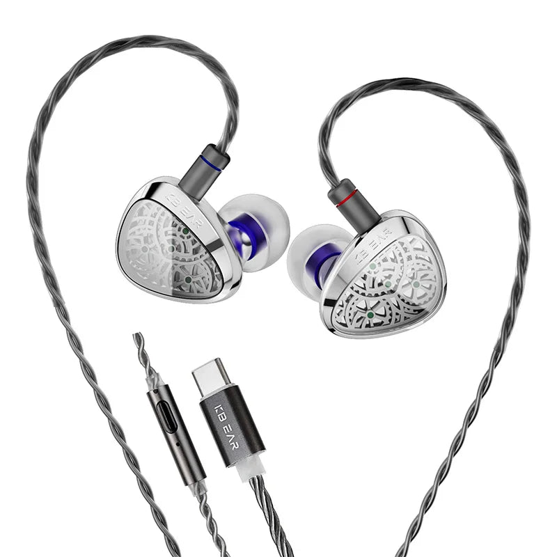 KBEAR Tourbillon TB-X — אוזניות גיימינג In-Ear | דרייבר סיבי פחמן · בס עמוק