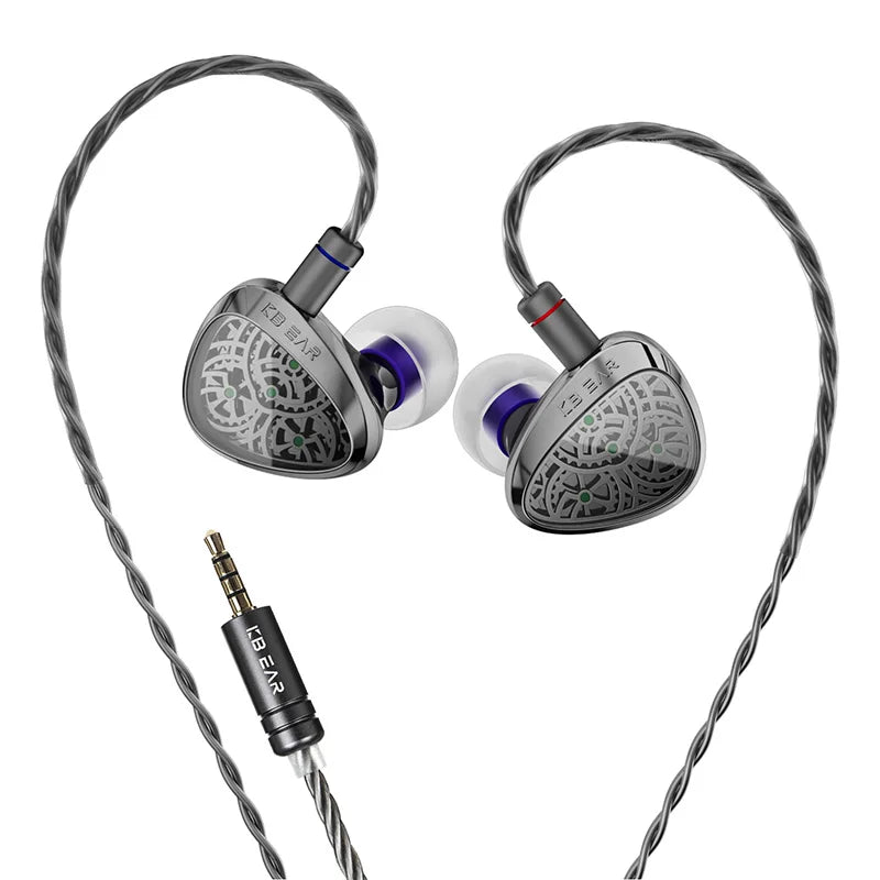 KBEAR Tourbillon TB-X — אוזניות גיימינג In-Ear | דרייבר סיבי פחמן · בס עמוק