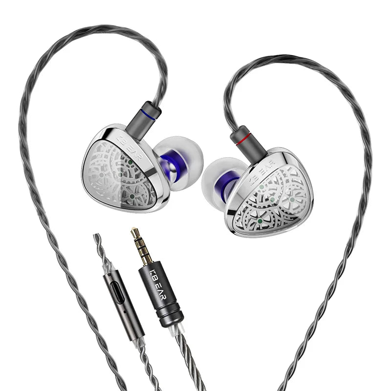 KBEAR Tourbillon TB-X — אוזניות גיימינג In-Ear | דרייבר סיבי פחמן · בס עמוק