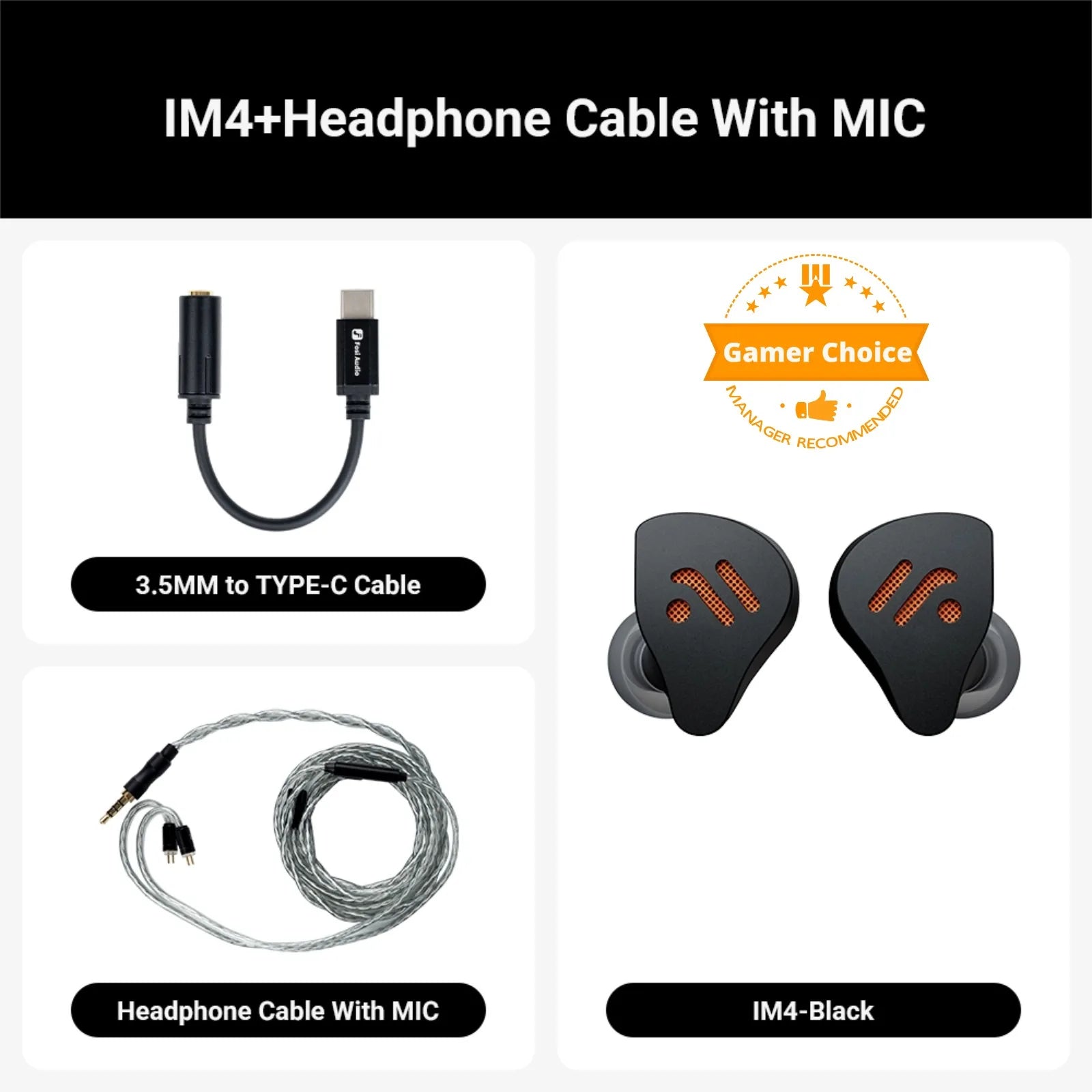 Fosi Audio IM4 — אוזניות In-Ear אודיופיליות | Open-Back · דרייבר דינמי